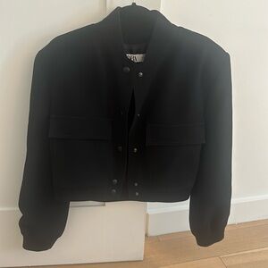 Zara maxi pocket bomber jacket